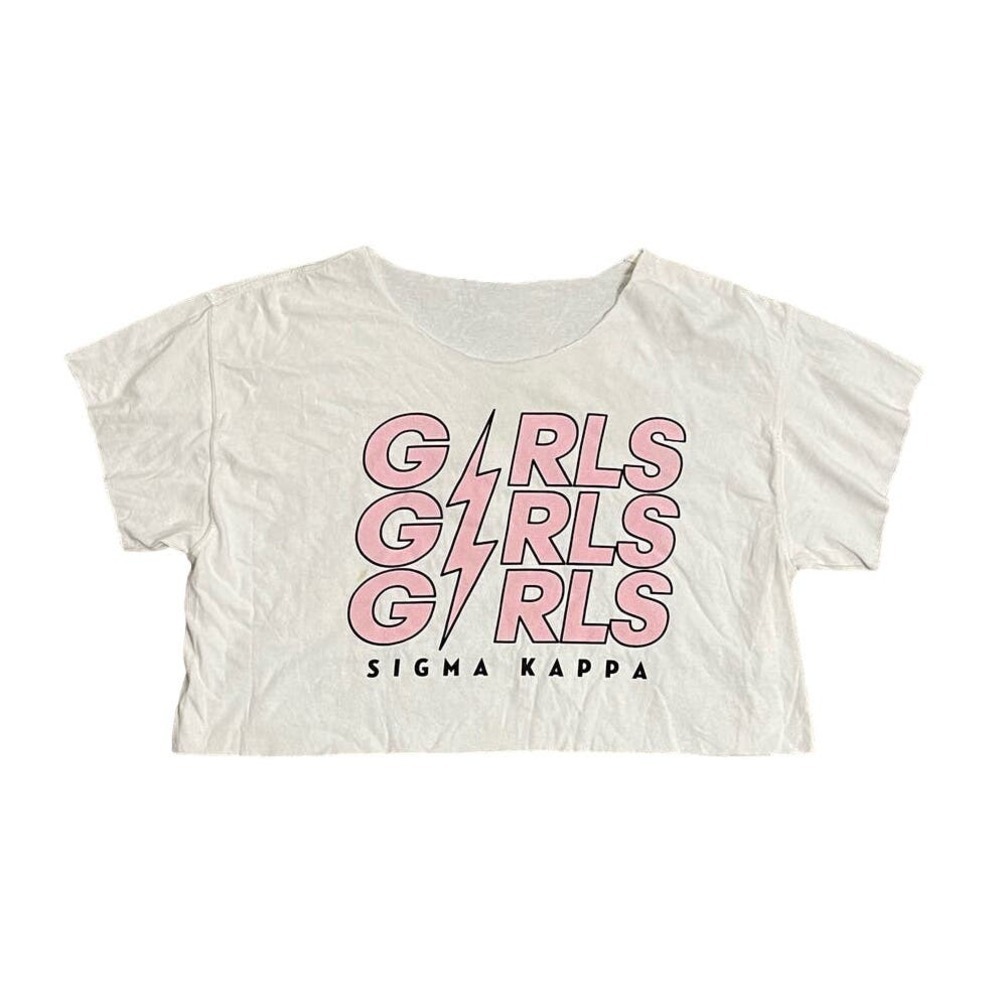 Sigma Kappa 'Girls Girls Girls' Cut Off Shirt